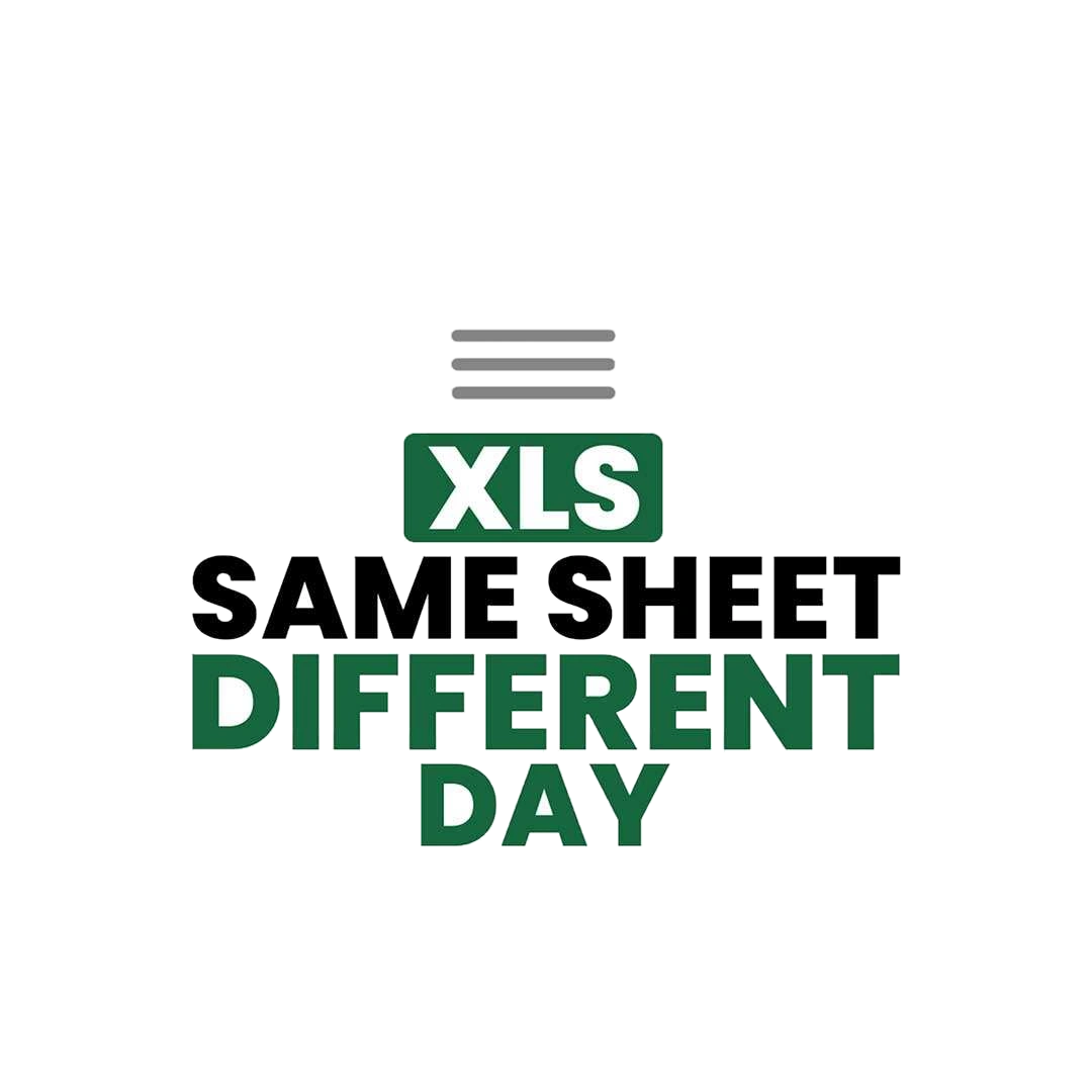 Xls Same Sheet Different Day Sticker